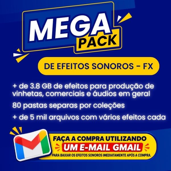 Mega Pack + de 5 mil Efeitos Sonoros